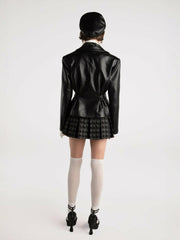 Lucy Leather Jacket: Black Leather Jacket for Date Night | Nana Jacqueline