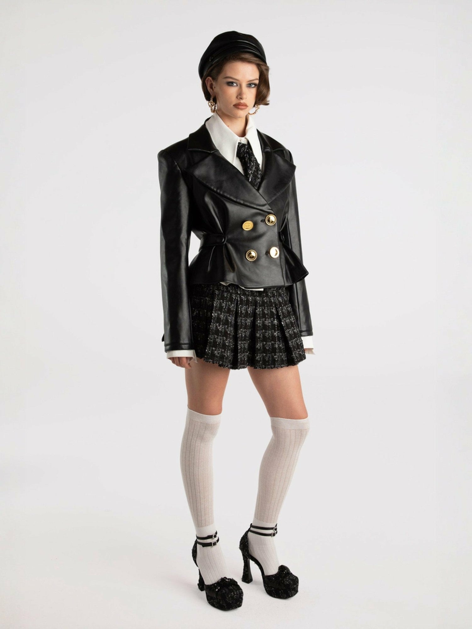 Lucy Leather Jacket: Black Leather Jacket for Date Night | Nana Jacqueline
