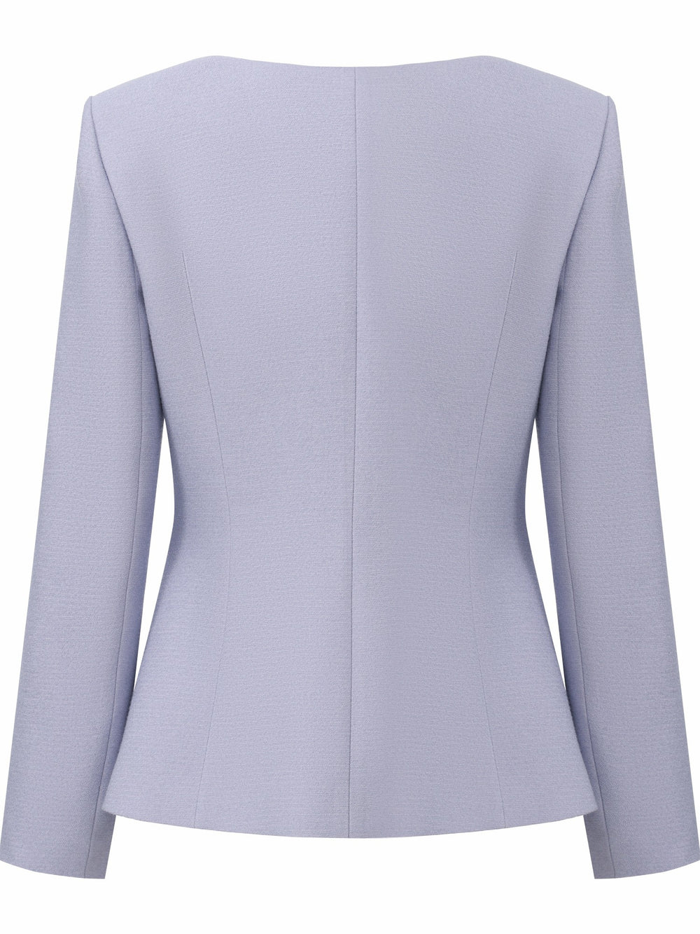 Natalia Tailored Hidden-Placket Purple Blazer: Purple Blazer for Garden Party | Nana Jacqueline