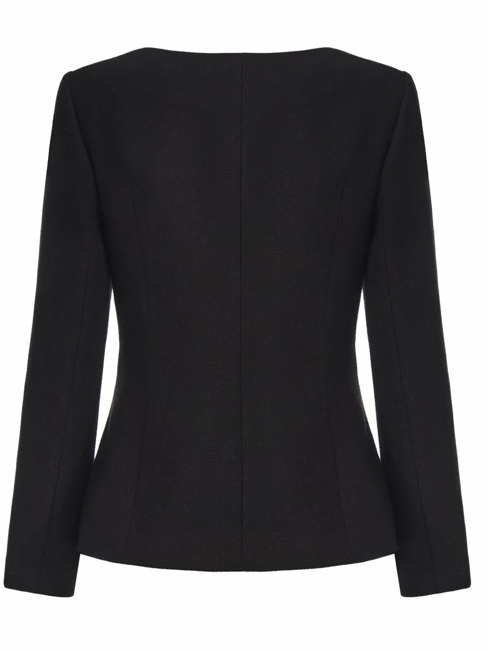 Natalia Tailored Hidden-Placket Black Blazer: Black Blazer for Cocktail Party | Nana Jacqueline