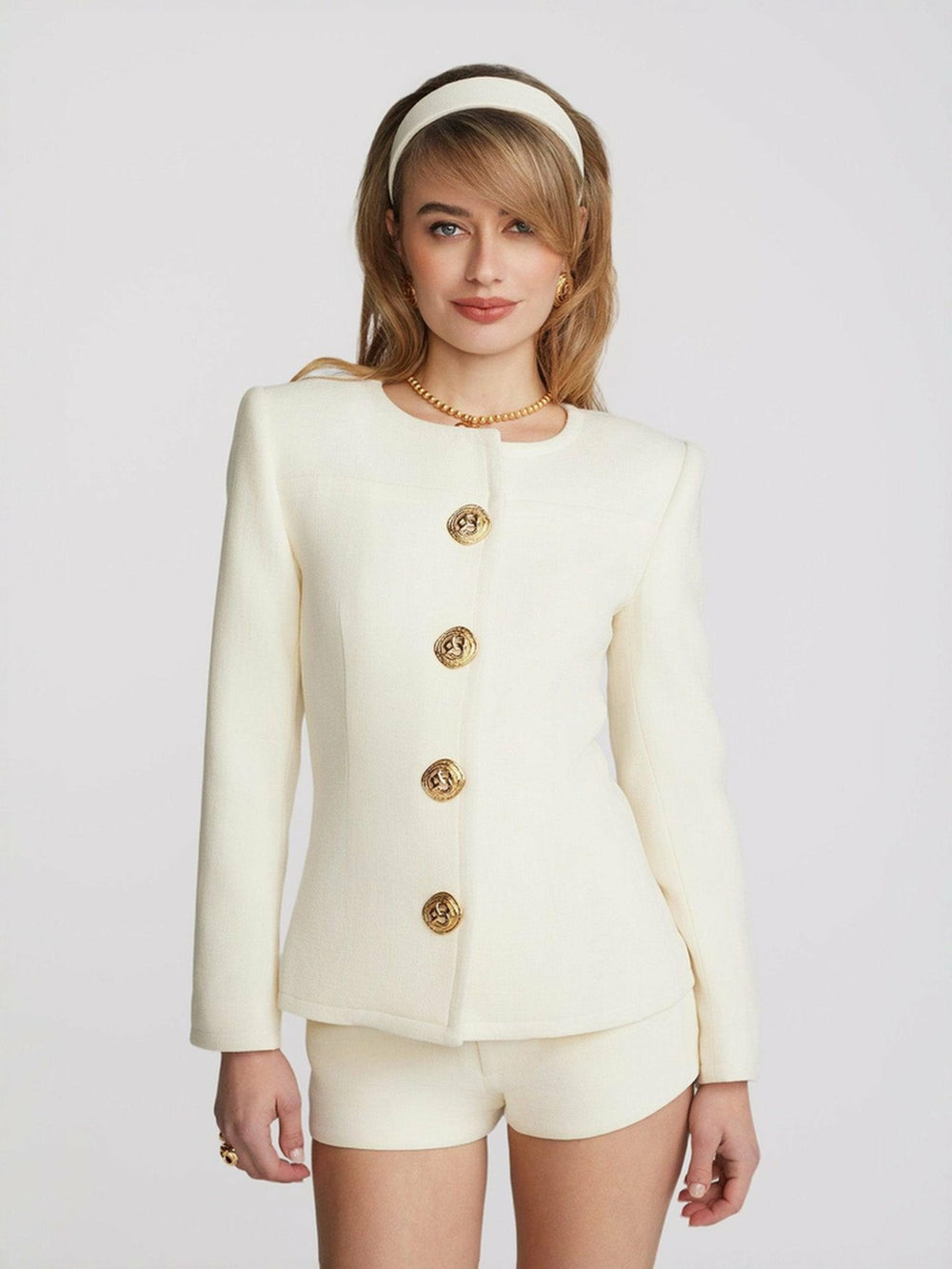 Lisette Blazer: Ivory Blazer for Bridal Shower | Nana Jacqueline