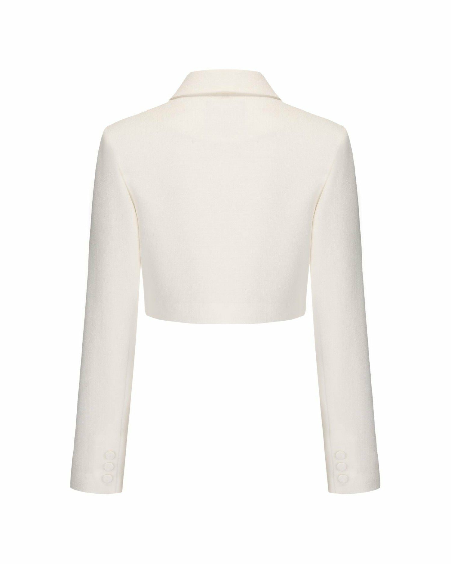 Tatiana Crop Blazer: White Blazer for Bridal Shower | Nana Jacqueline