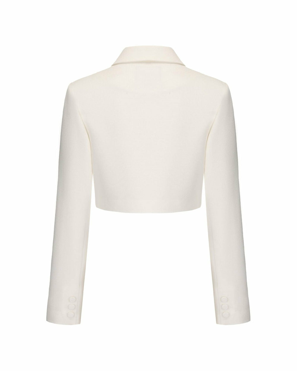 Tatiana Crop Blazer: White Blazer for Bridal Shower | Nana Jacqueline