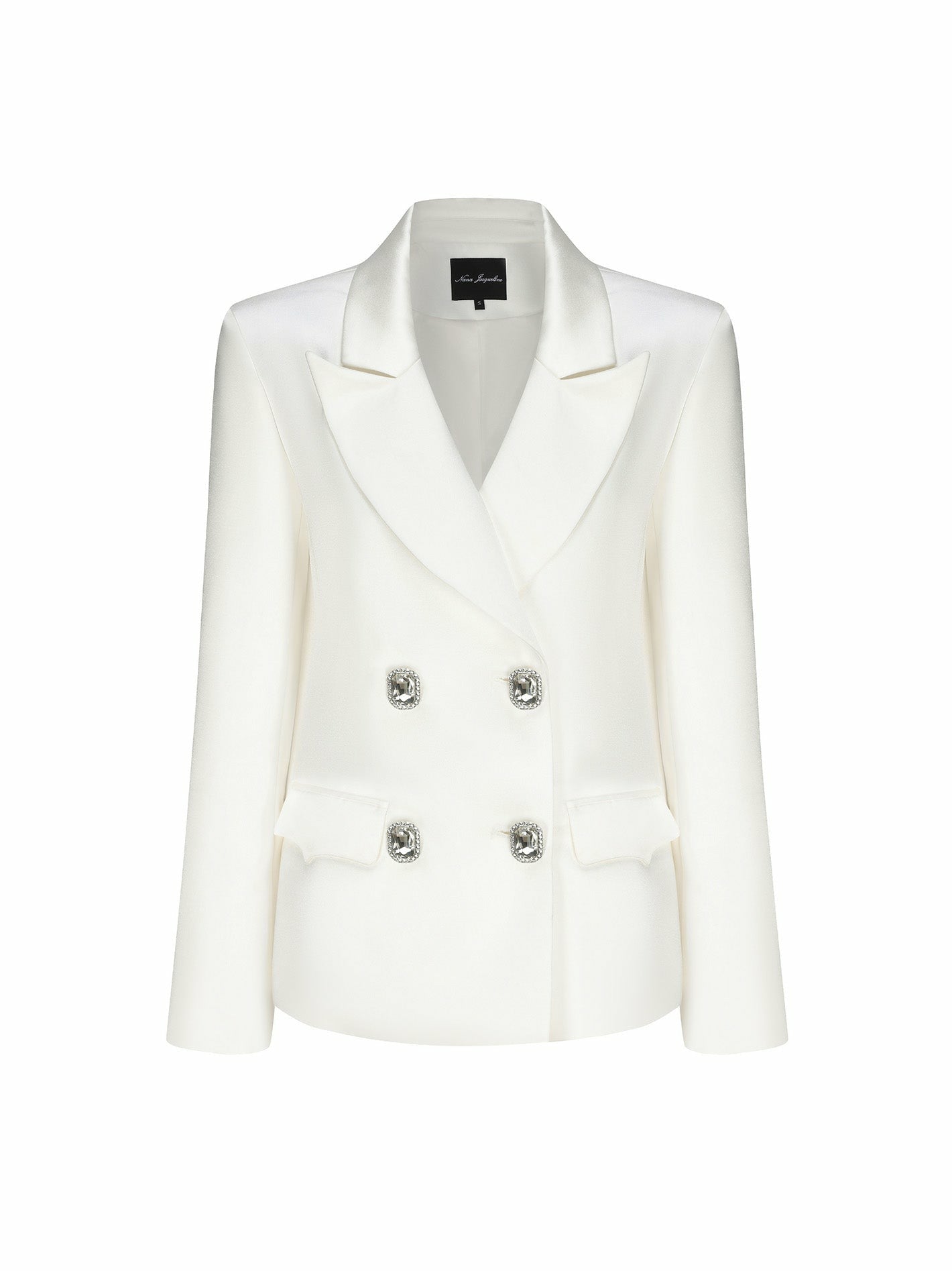 Cassandra Blazer: White Blazer for Rehearsal Dinner | Nana Jacqueline