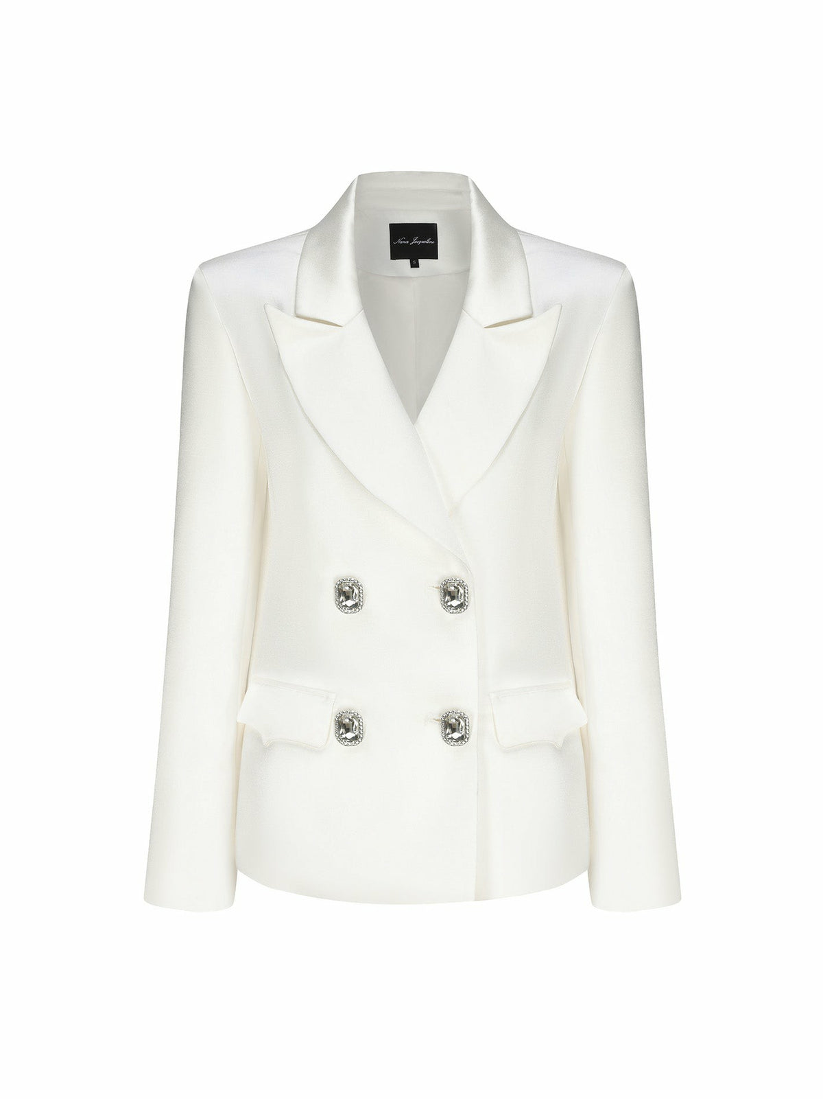 Cassandra Blazer: White Blazer for Rehearsal Dinner | Nana Jacqueline