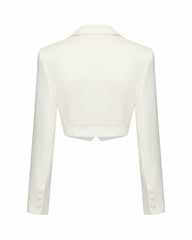 Bridget Suit Jacket: White Blazer for Bridal Shower | Nana Jacqueline