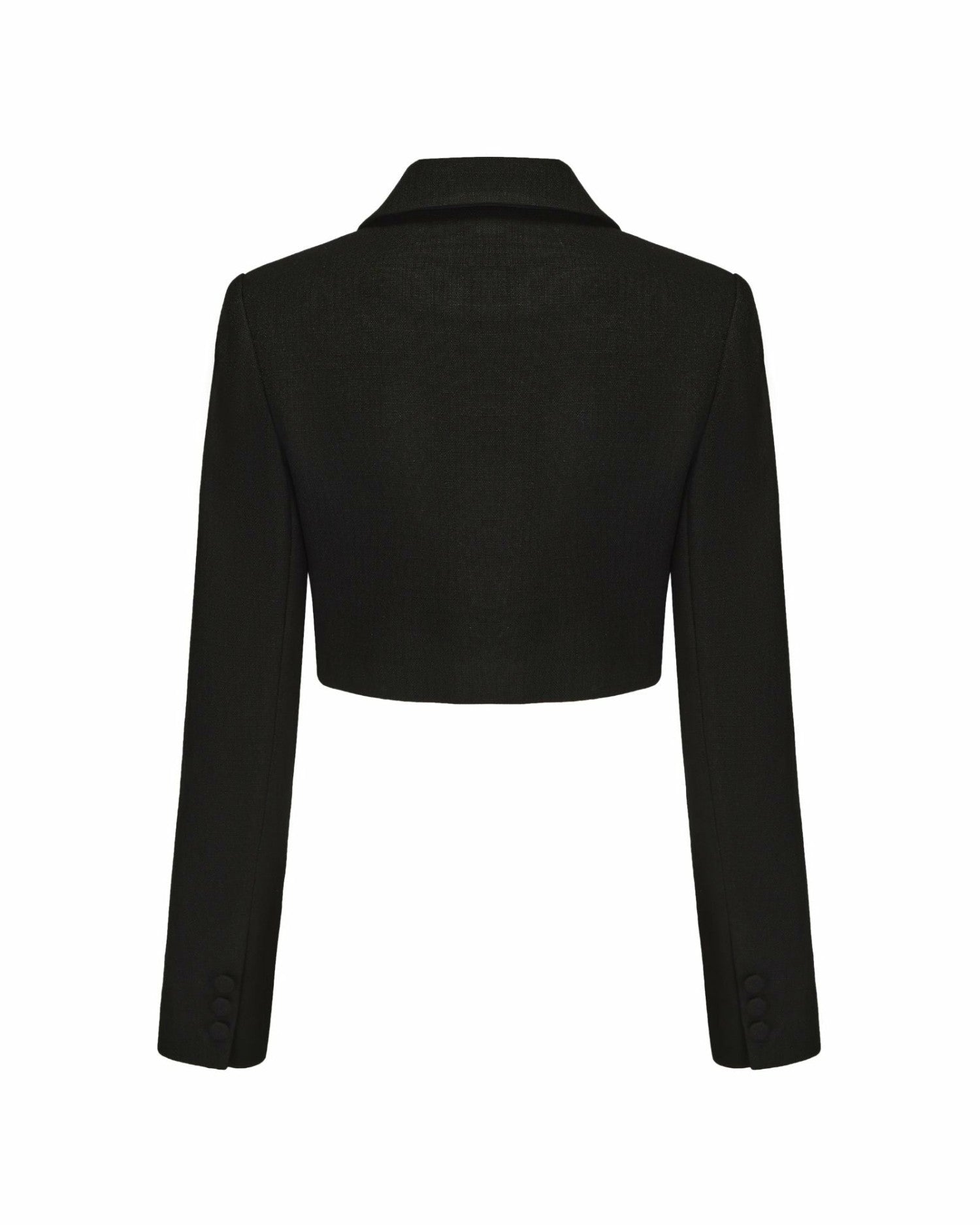 Tatiana Crop Blazer: Black Blazer for Cocktail Party | Nana Jacqueline
