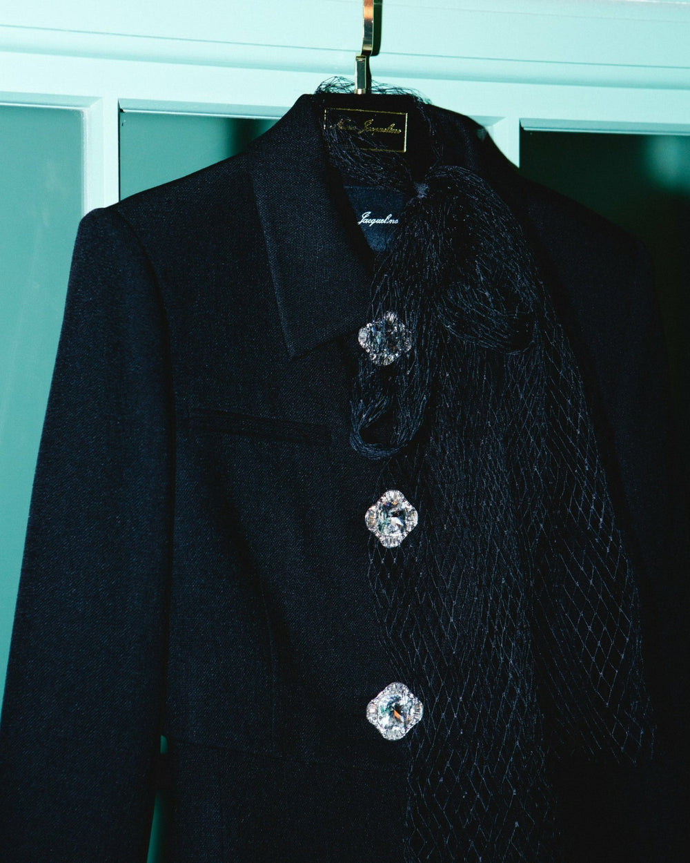 Tatiana Crop Blazer: Black Blazer for Cocktail Party | Nana Jacqueline