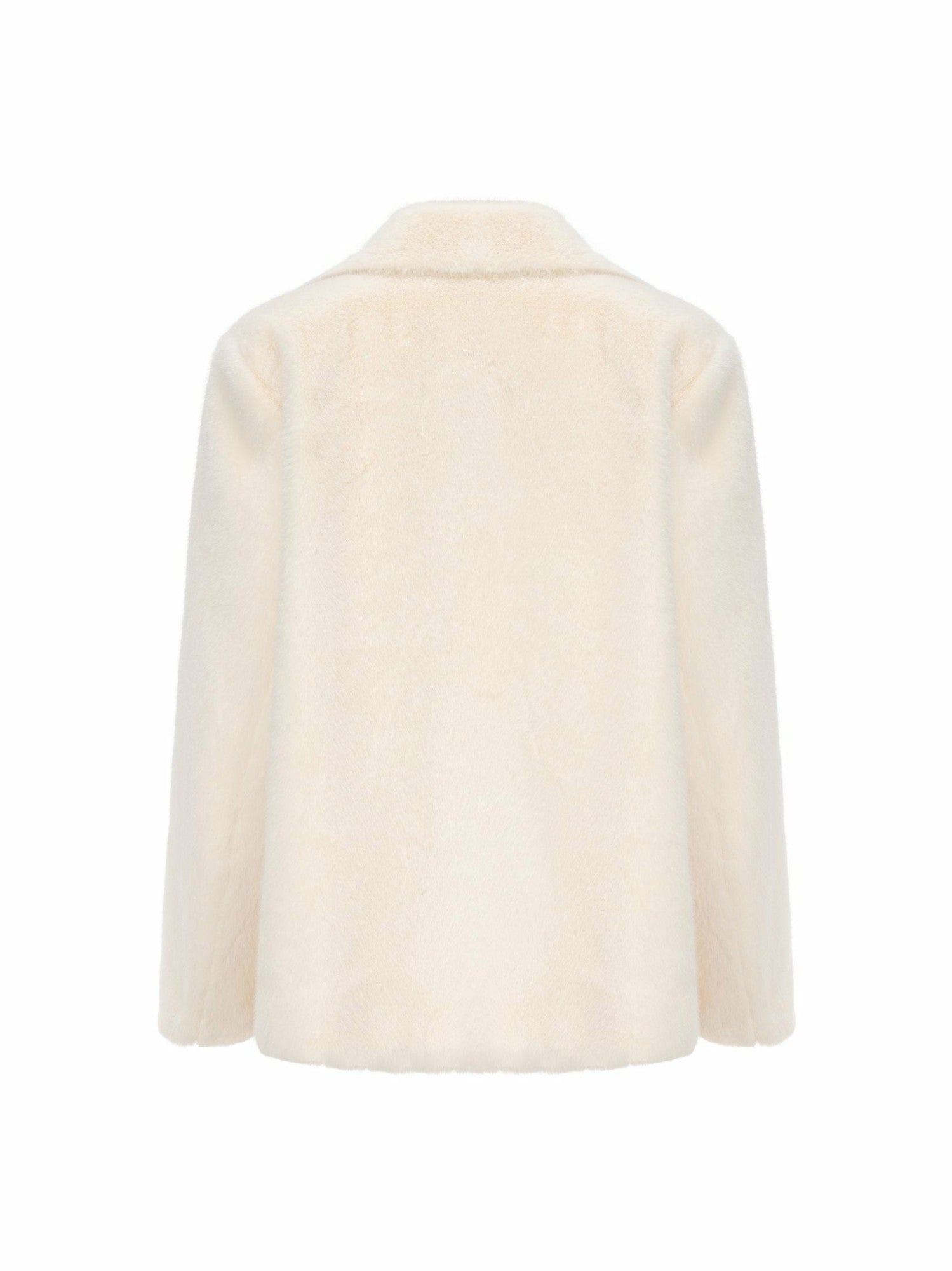 Phoebe Fur Jacket: White Fur Jacket for Winter Bridal Events | Nana Jacqueline