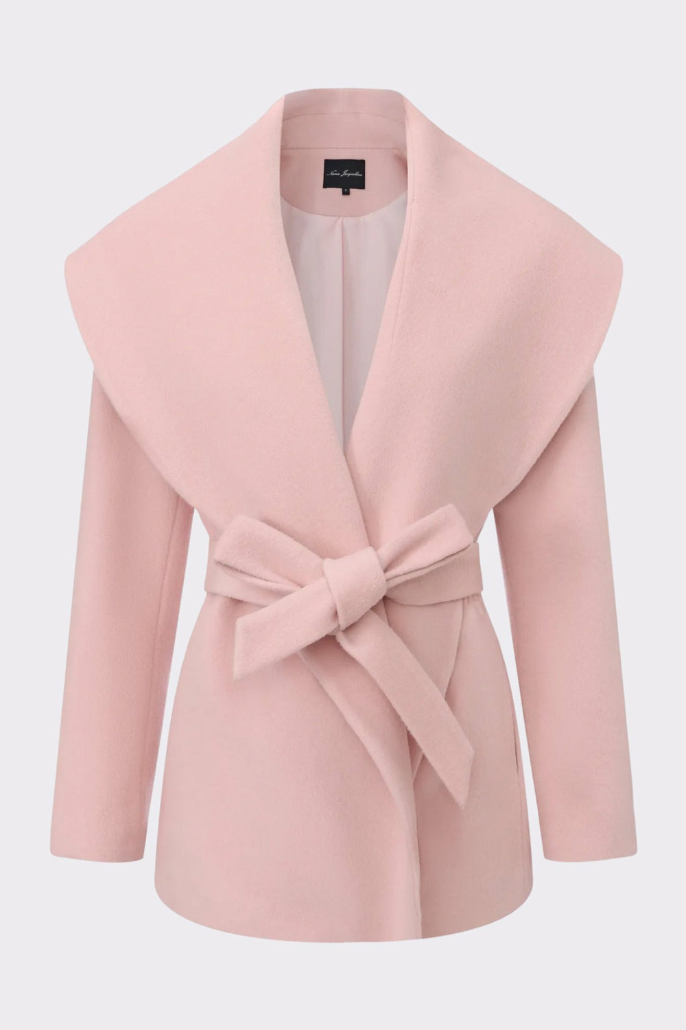 Victoria Bow Coat: Pink Coat for Date Night | Nana Jacqueline