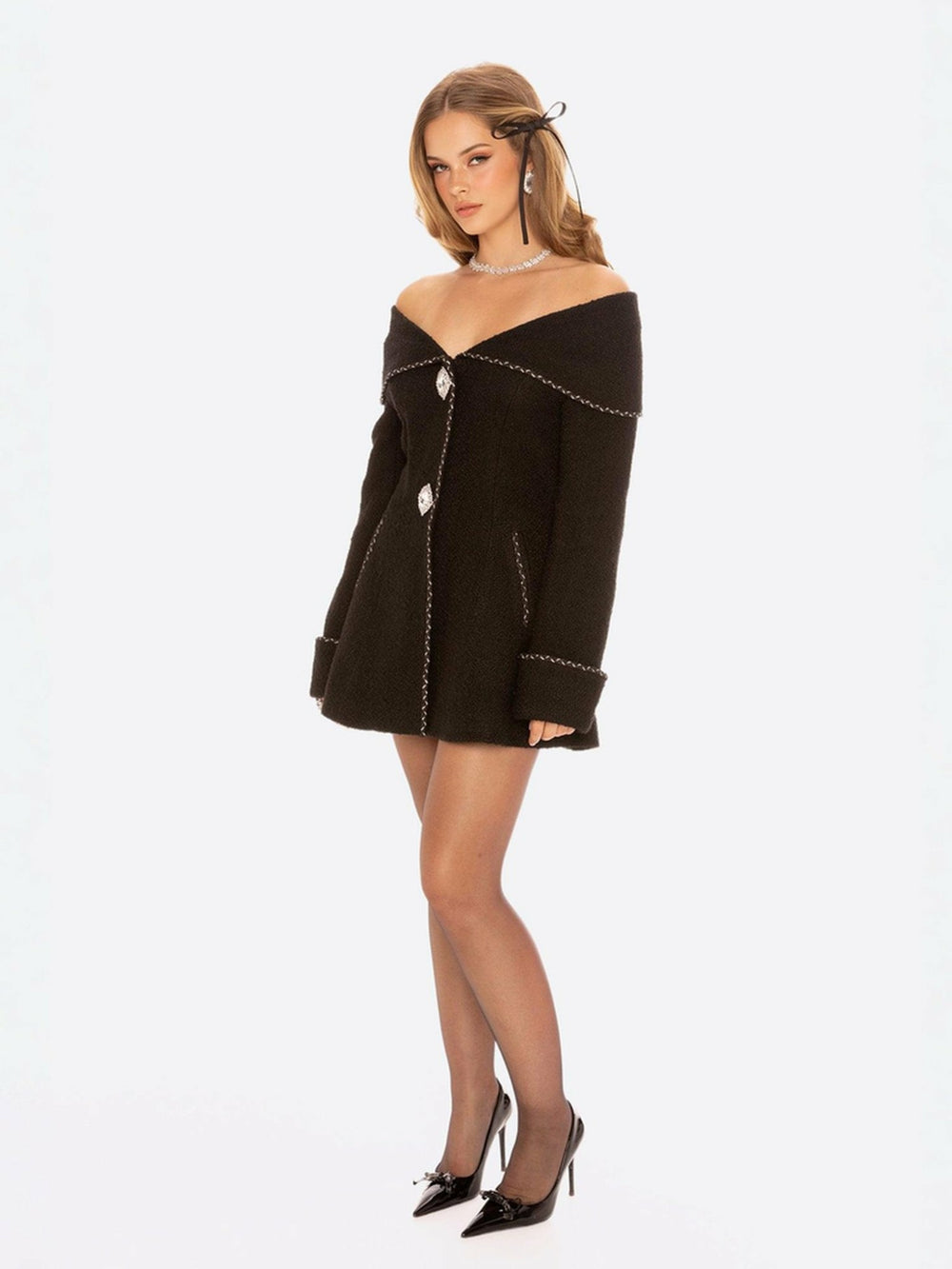 Amor Jacket: Black Jacket for Cocktail Party | Nana Jacqueline