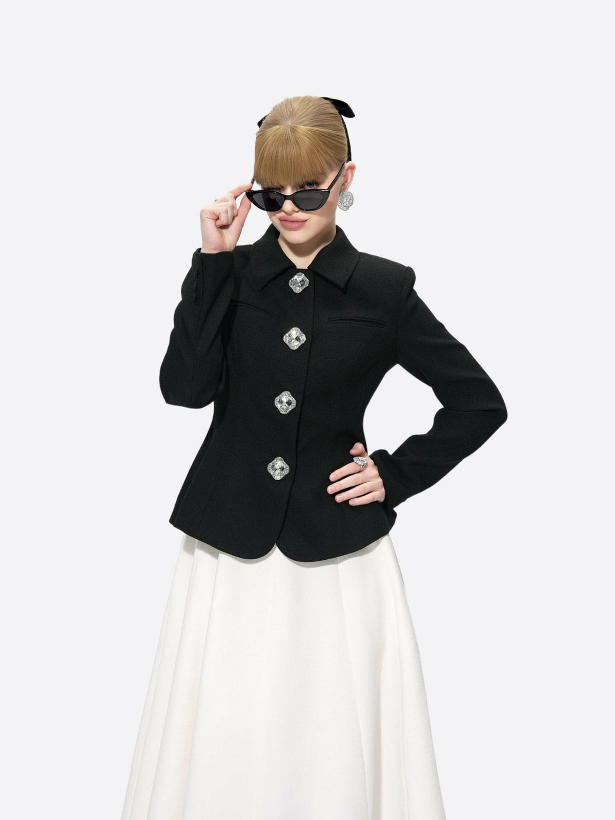 Vanessa Blazer: Black Blazer for Cocktail Party | Nana Jacqueline