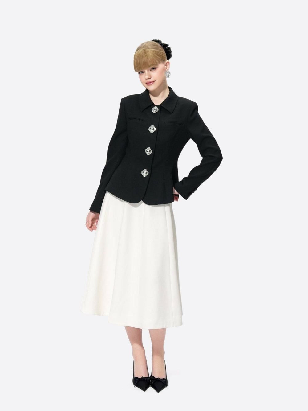 Vanessa Blazer: Black Blazer for Cocktail Party | Nana Jacqueline