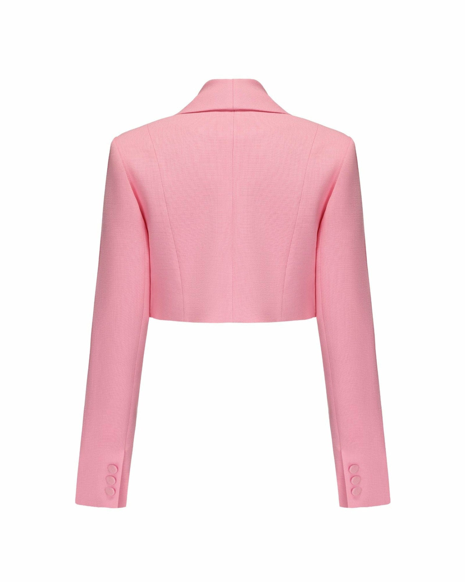 Veronica Crop Blazer: Pink Crop Blazer for Brunch | Nana Jacqueline