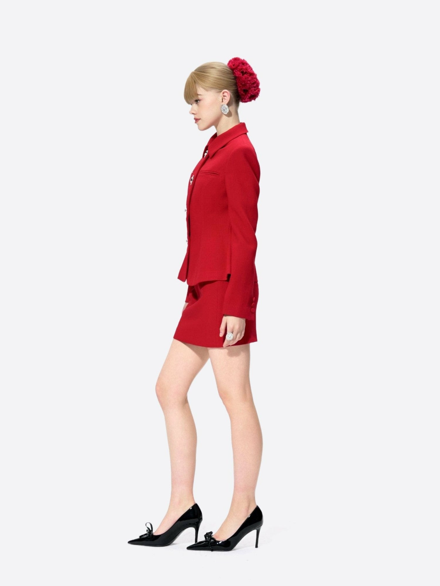 Vanessa Blazer: Red Blazer for Holiday Party | Nana Jacqueline