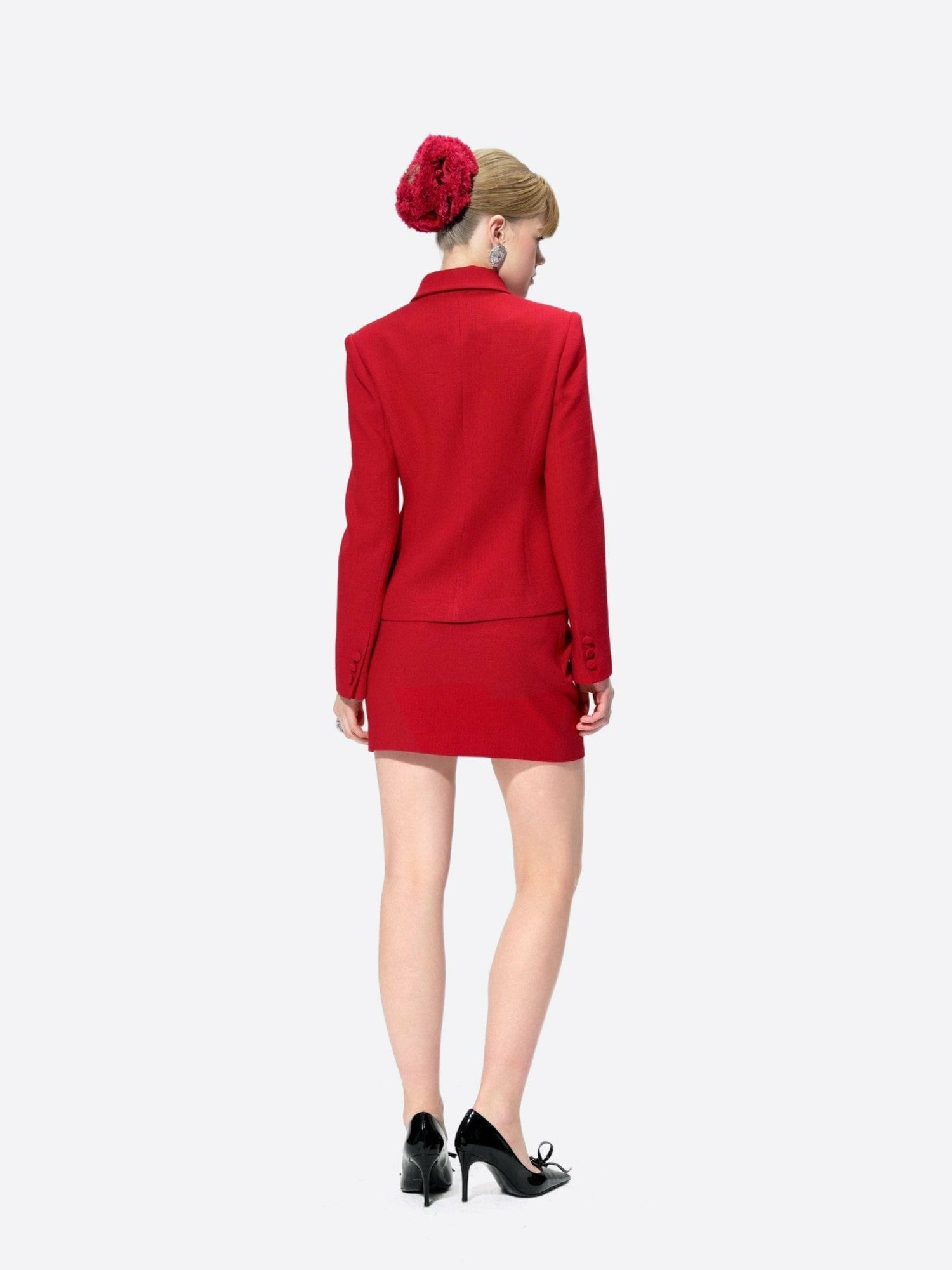 Vanessa Blazer: Red Blazer for Holiday Party | Nana Jacqueline