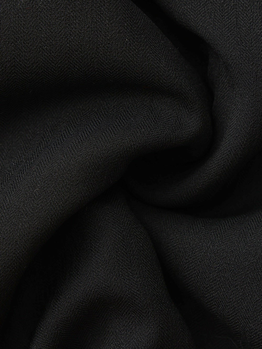 Black Wool-Blend Coat with Bow-Back | Nana Jacqueline