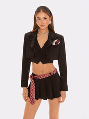 Bridget Suit Jacket: Black Blazer for Cocktail Party | Nana Jacqueline