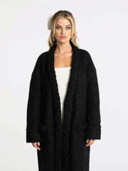 Elsa Coat: White Coat for Resort Travel | Nana Jacqueline