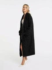 Elsa Coat: White Coat for Resort Travel | Nana Jacqueline