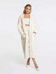 Elsa Coat: Off-White Coat for Resort Outfit | Nana Jacqueline