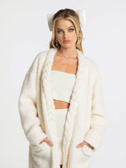 Elsa Coat: Off-White Coat for Resort Outfit | Nana Jacqueline