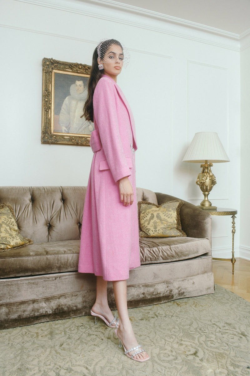 Gabriella Coat: Pink Coat for Date Night | Nana Jacqueline