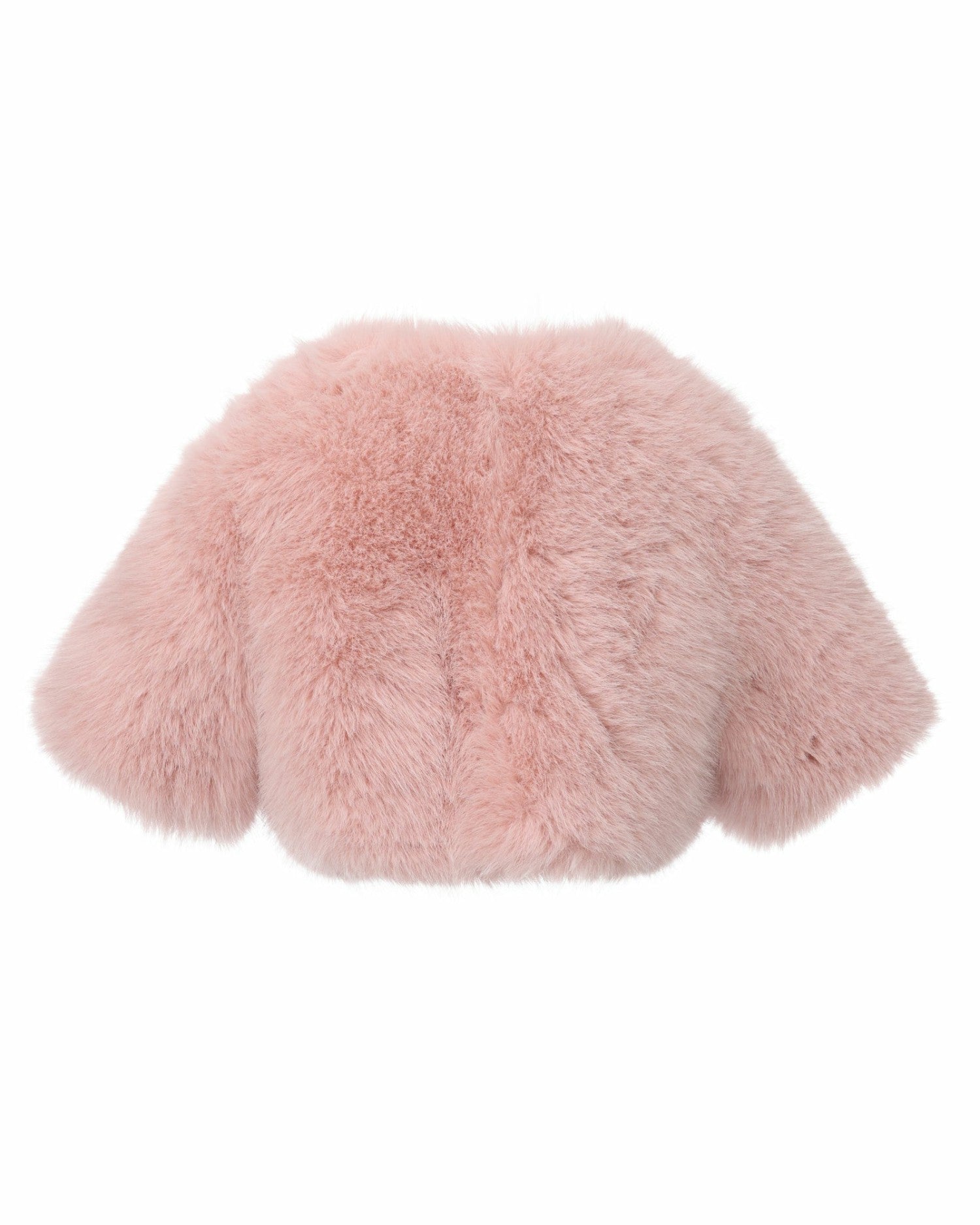 Thalia Cropped Faux Fur Jacket: Pink Jacket for Cocktail Party | Nana Jacqueline