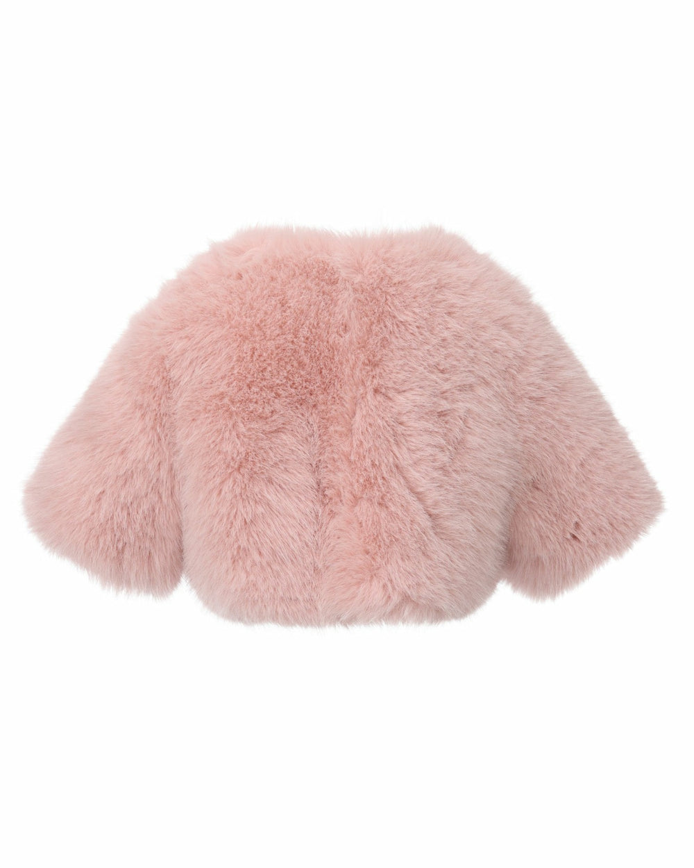 Thalia Cropped Faux Fur Jacket: Pink Jacket for Cocktail Party | Nana Jacqueline