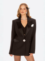Sabine Blazer: Black Blazer for Cocktail Party | Nana Jacqueline