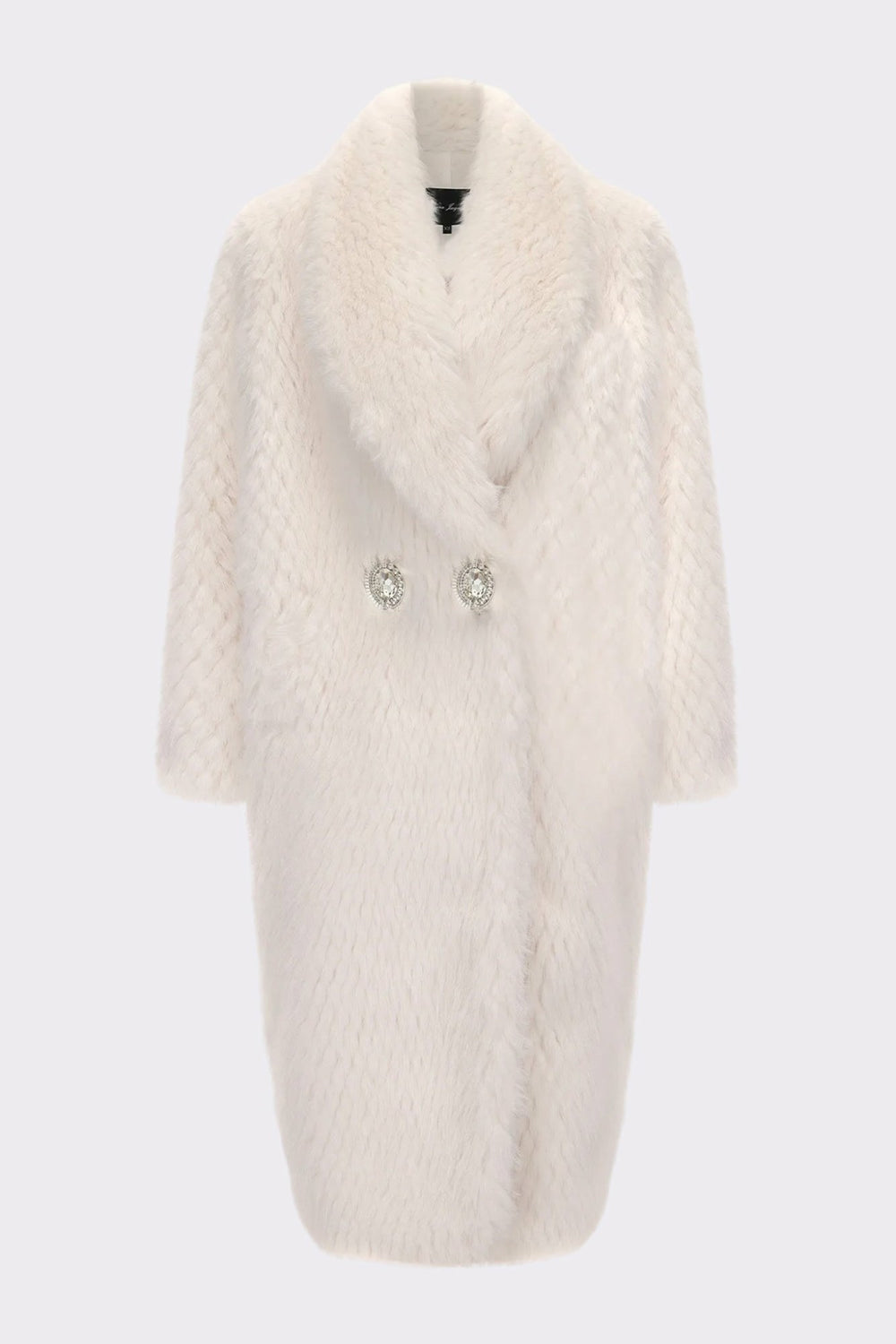 Marisa Fur Coat: White Coat for Winter Cocktail Party | Nana Jacqueline