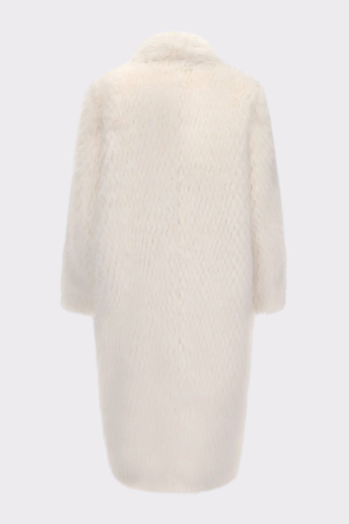 Marisa Fur Coat: White Coat for Winter Cocktail Party | Nana Jacqueline
