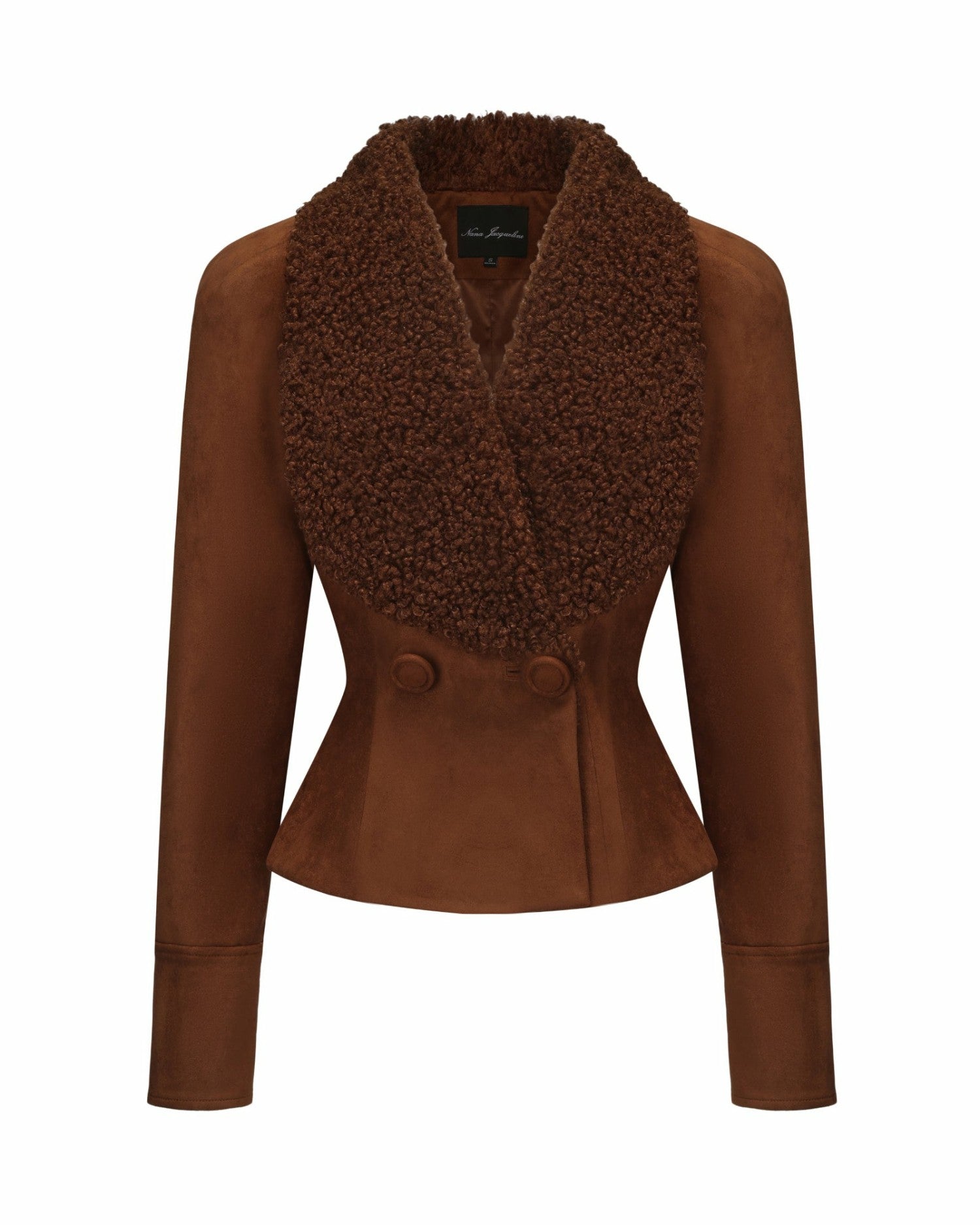 Celine Suede Coat: Brown Suede Coat for Fall Evening Outfit | Nana Jacqueline