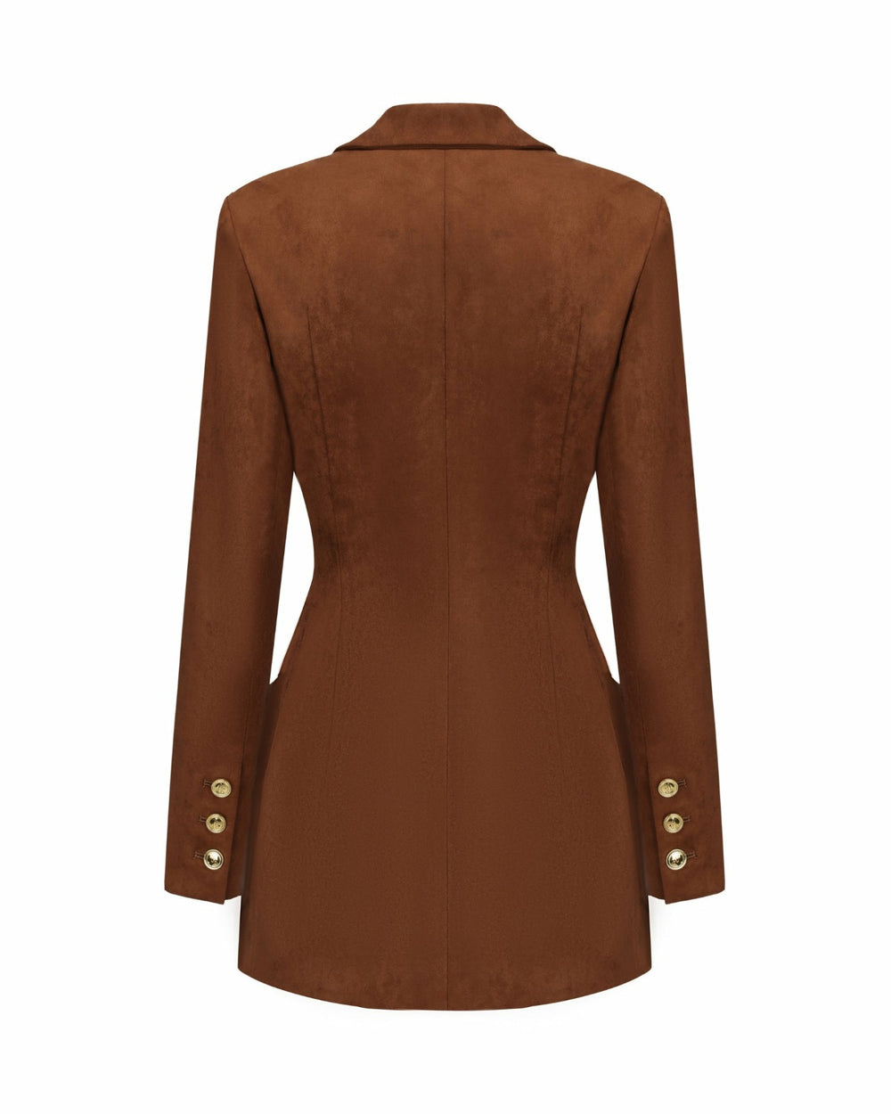Sienne Suede Blazer: Brown Blazer for Work | Nana Jacqueline