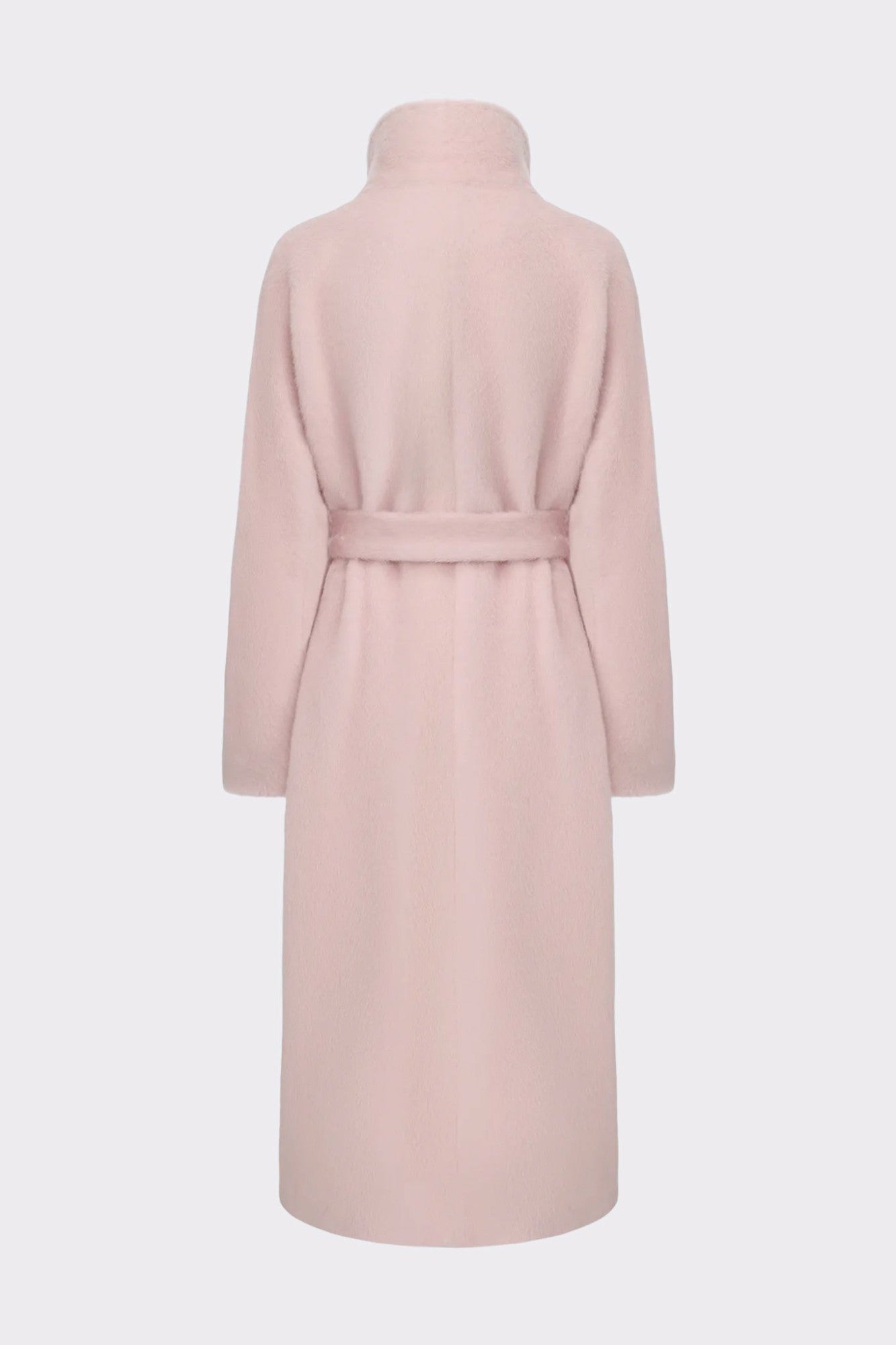 Audrey Long Coat: Pink Wool Coat for Winter Wedding Guest | Nana Jacqueline
