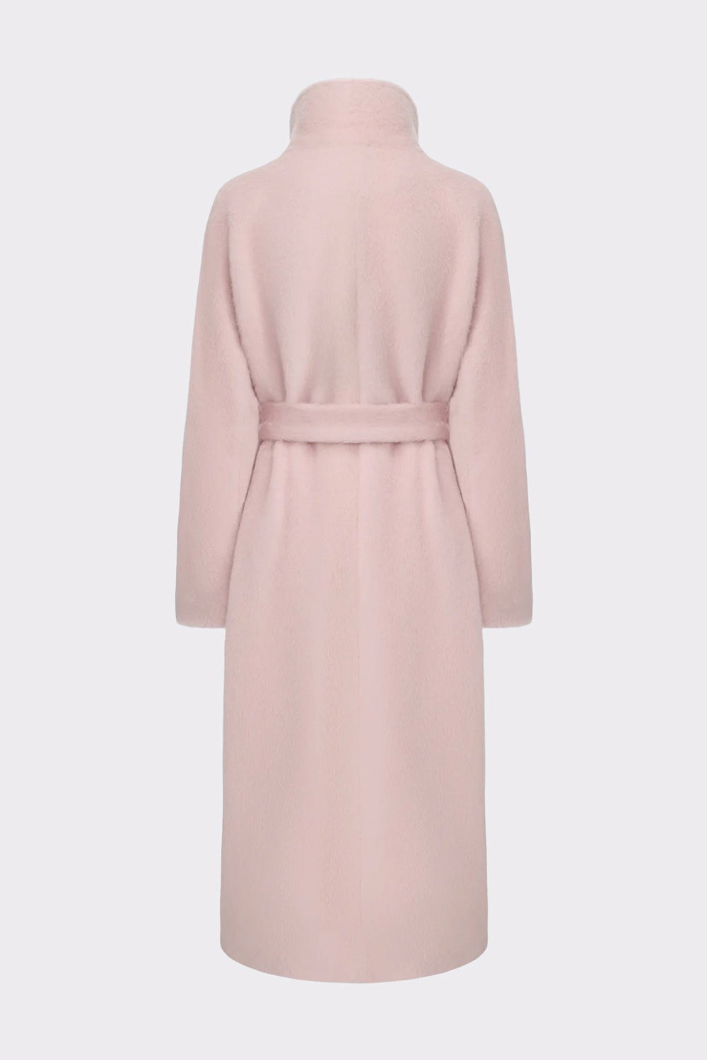 Audrey Long Coat: Pink Wool Coat for Winter Wedding Guest | Nana Jacqueline