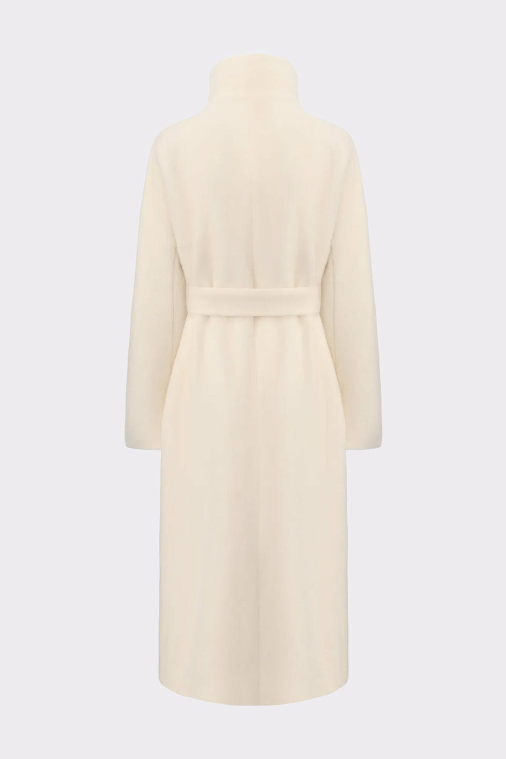 Audrey Long Coat: Off White Coat for Winter Wedding Guest | Nana Jacqueline