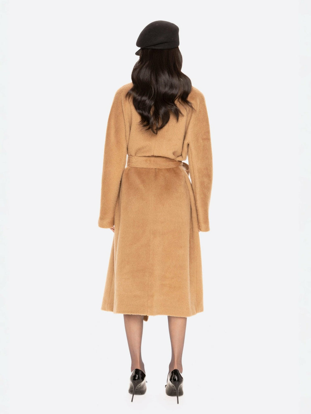 Audrey Long Coat: Camel Long Coat for Winter Events | Nana Jacqueline