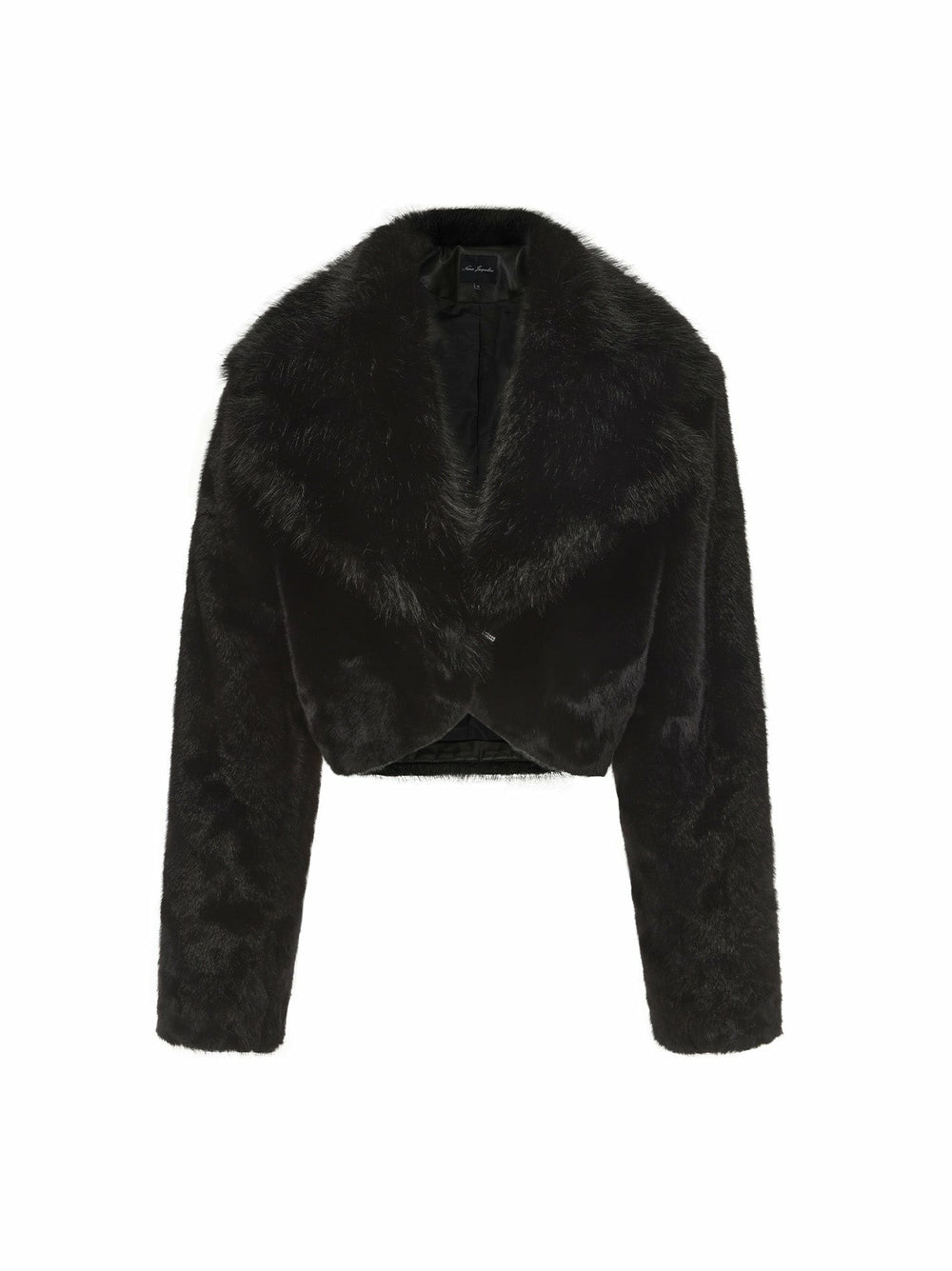 Mara Fur Coat: Black Fur Coat for Cocktail Party | Nana Jacqueline