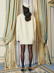 Kendall Coat: White Coat for Winter Date Night | Nana Jacqueline
