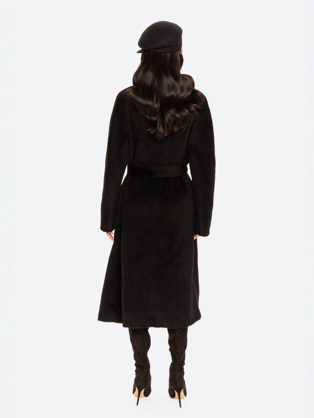 Audrey Long Coat: Black Long Coat for Winter Events | Nana Jacqueline