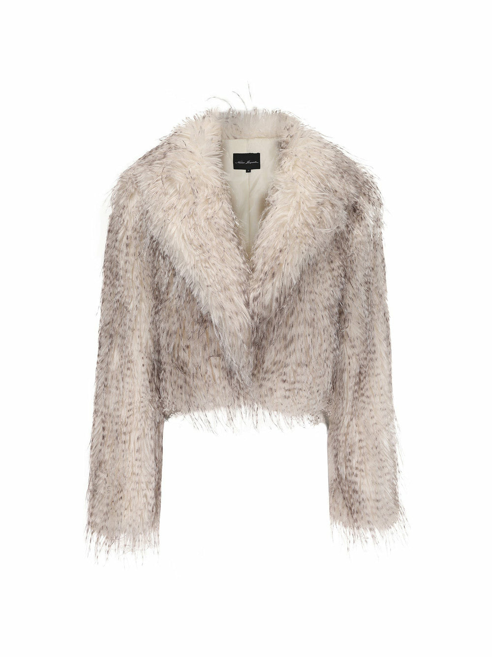 Mara Fur Coat: Pattern Fur Coat for Cocktail Party | Nana Jacqueline