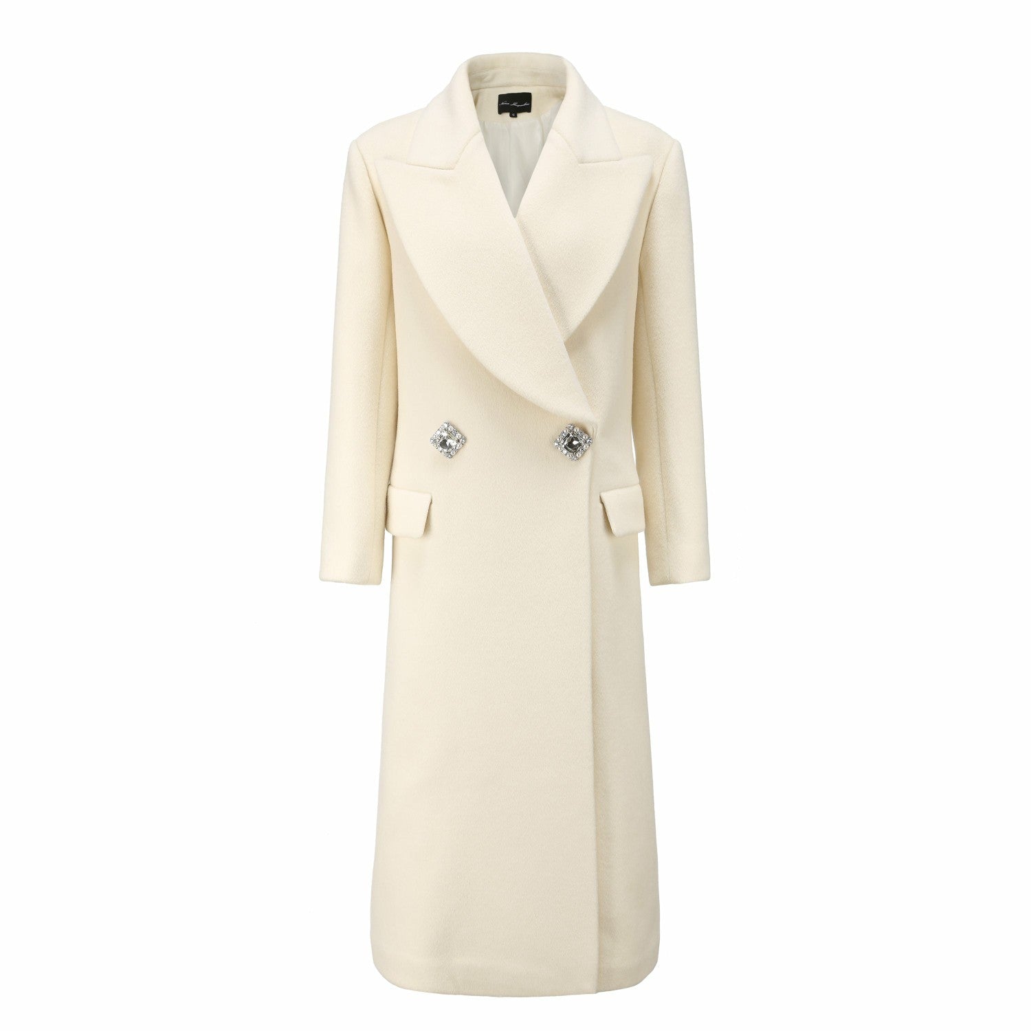 Gabriella Coat: White Coat for Winter Bridal Shower | Nana Jacqueline