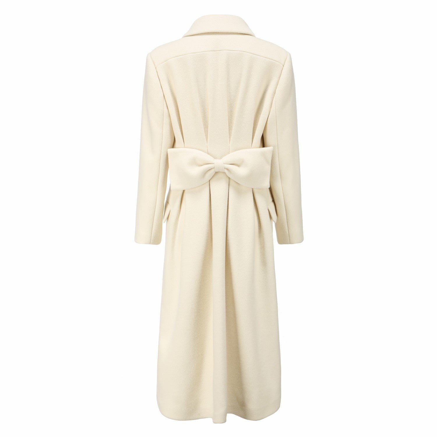 Gabriella Coat: White Coat for Winter Bridal Shower | Nana Jacqueline