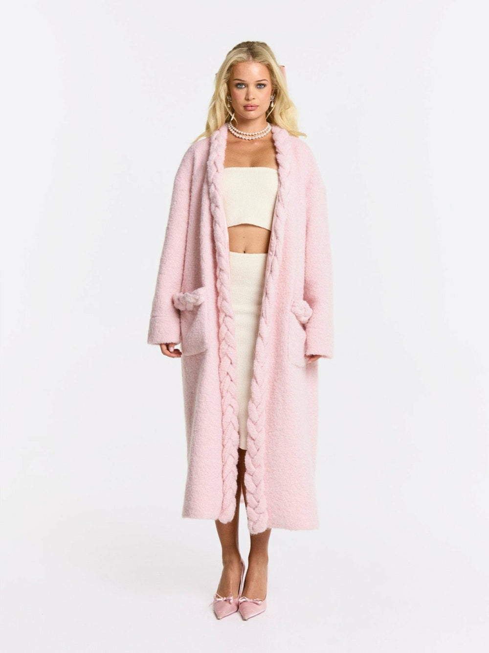 Elsa Coat: Pink Coat for Resort Brunch | Nana Jacqueline