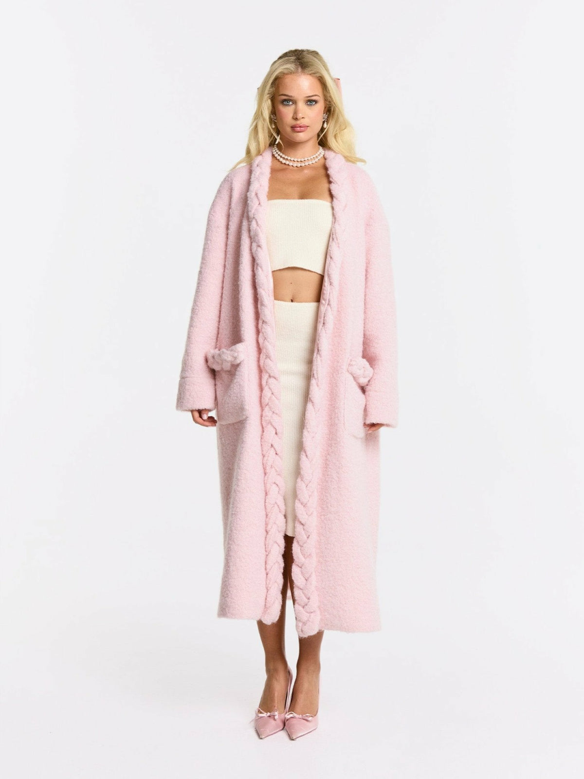 Elsa Coat: Pink Coat for Resort Brunch | Nana Jacqueline