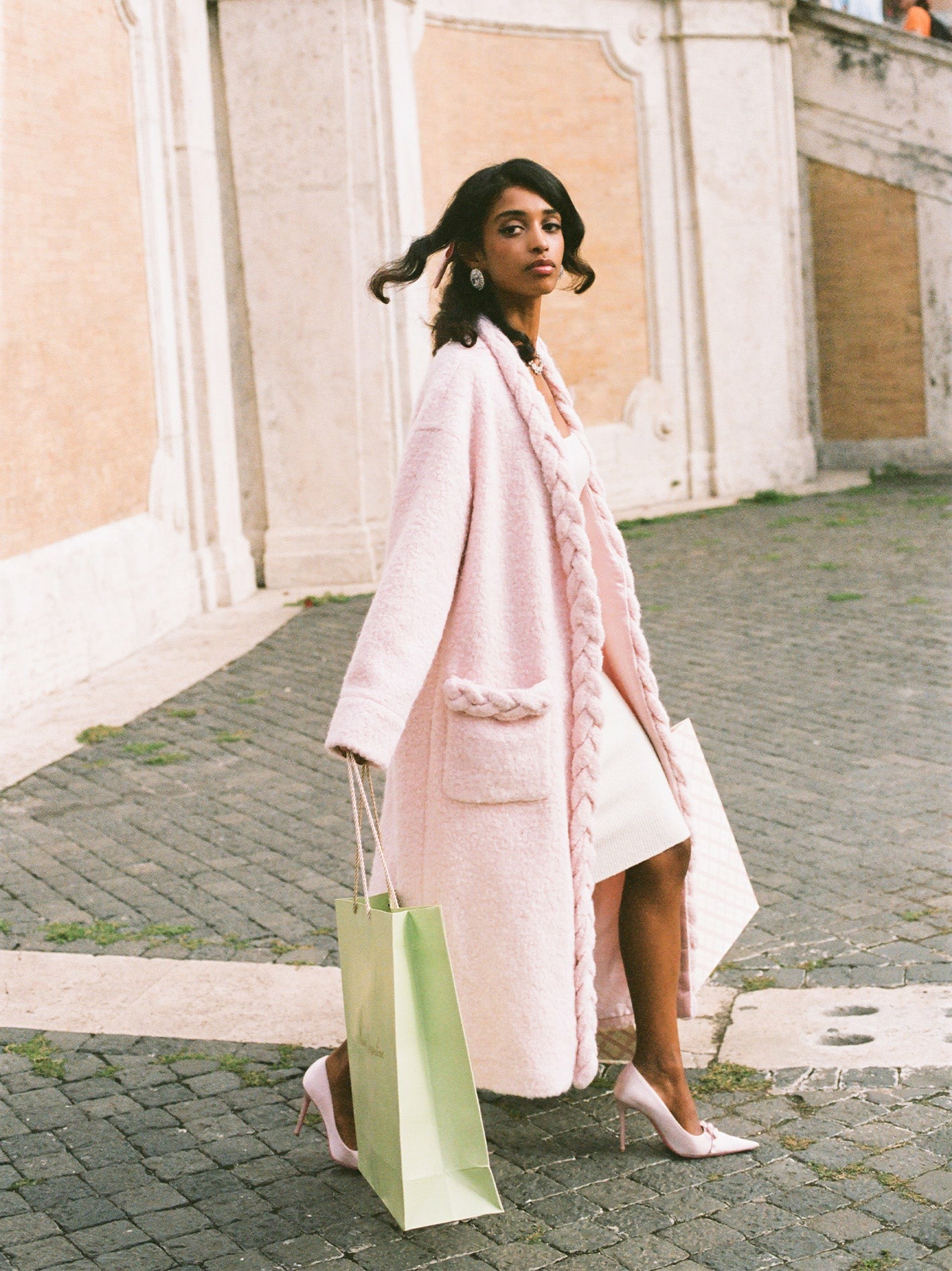 Elsa Coat: Pink Coat for Resort Brunch | Nana Jacqueline