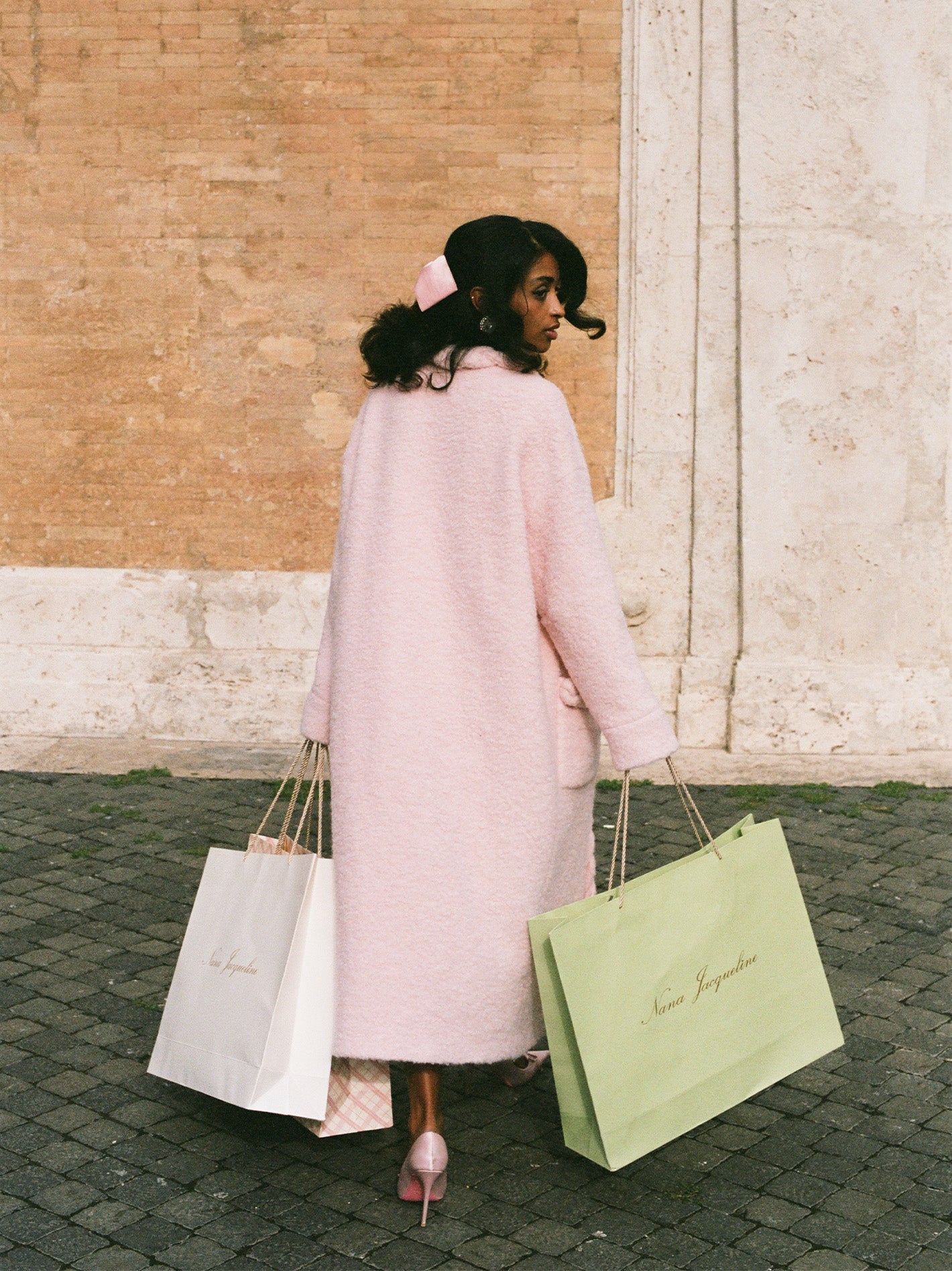 Elsa Coat: Pink Coat for Resort Brunch | Nana Jacqueline