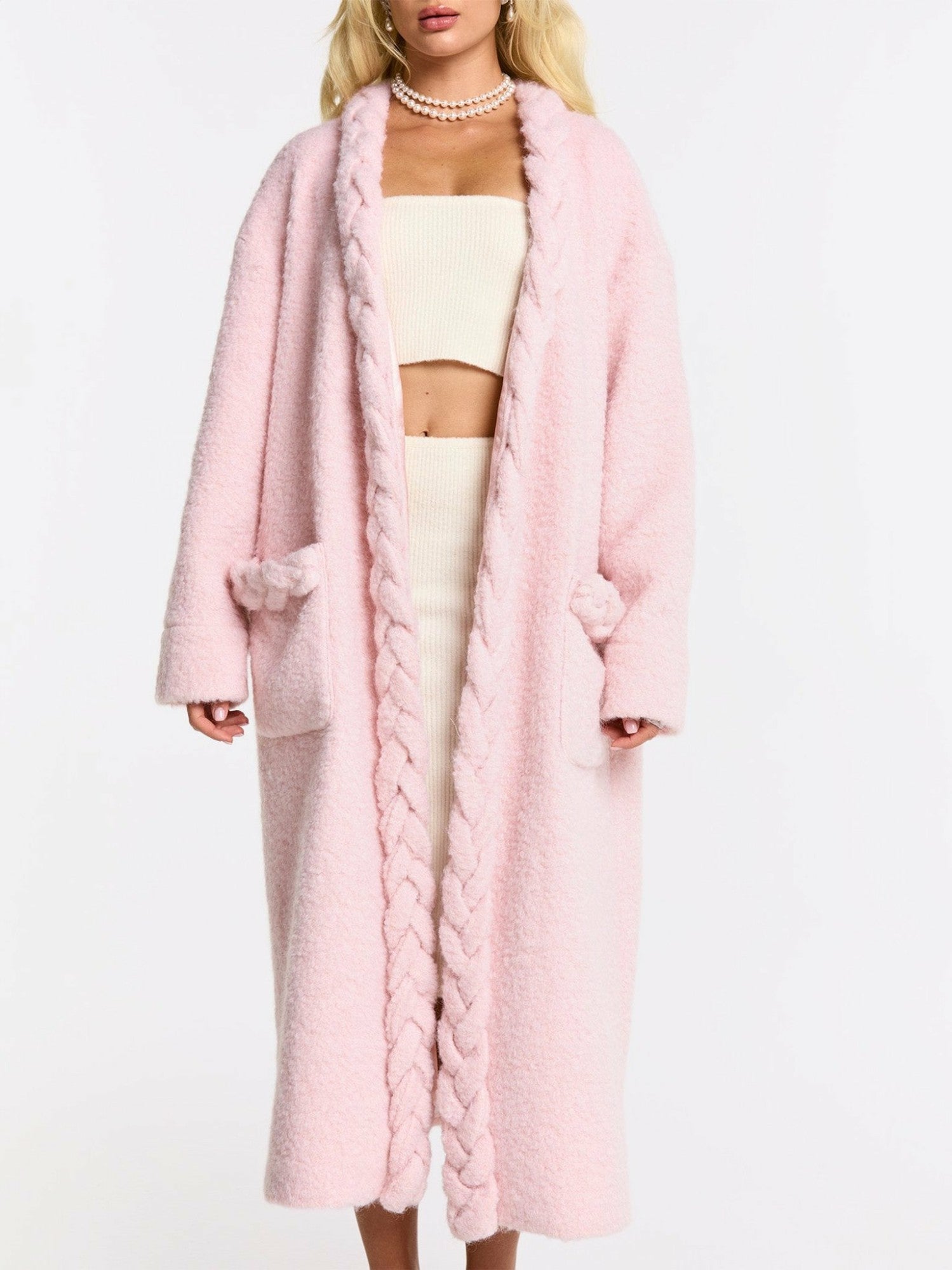 Elsa Coat: Pink Coat for Resort Brunch | Nana Jacqueline
