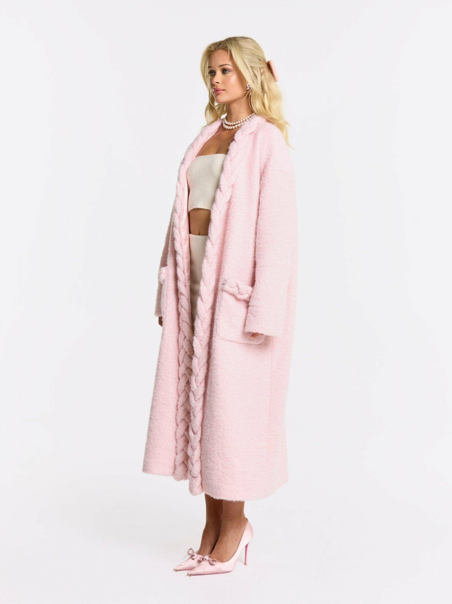 Elsa Coat: Pink Coat for Resort Brunch | Nana Jacqueline